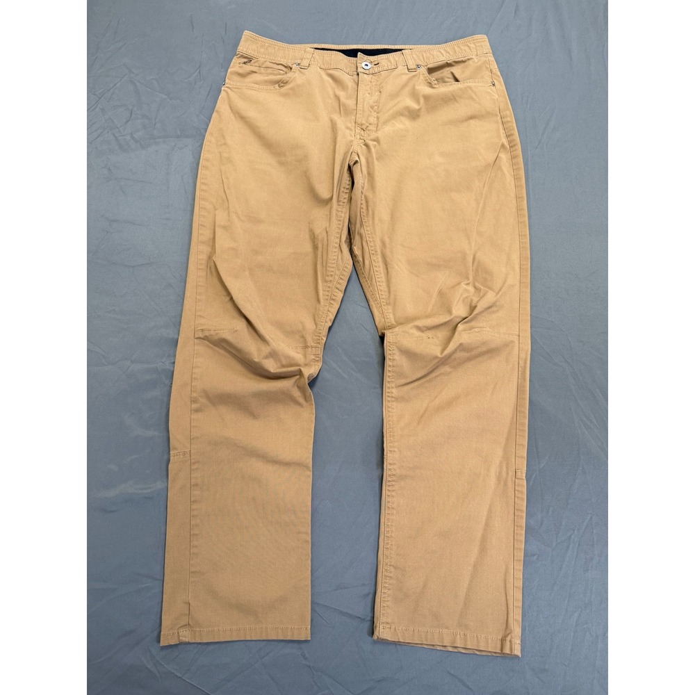 Columbia‎ Mens Utility Hiking Pants 36x30 Tan Khaki Straight Leg Canvas Outdoor